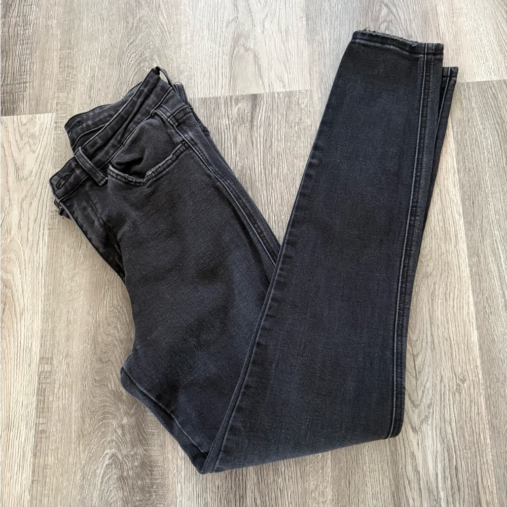 Flying Monkey Dark Gray Ankle Jeans